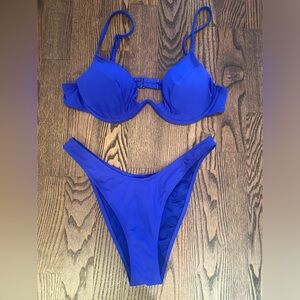Garage 2-piece Royal blue bathing suit size S/M
